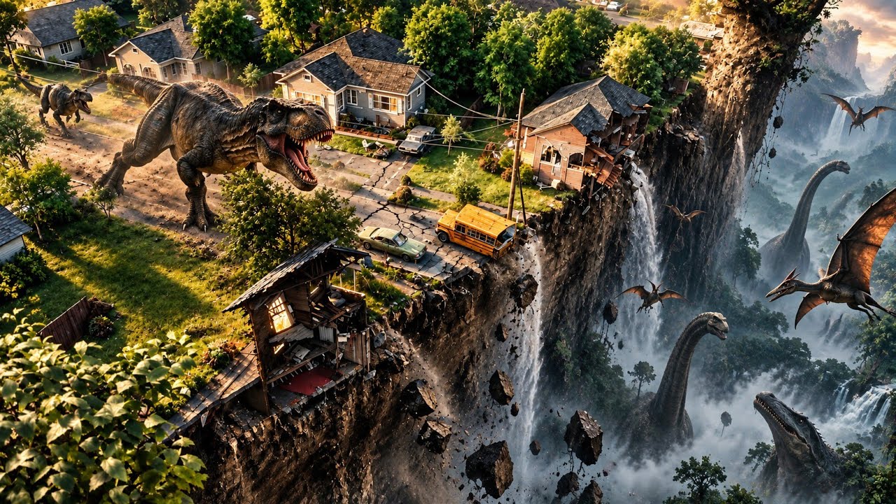 An Entire Neighborhood Gets Teleported 200 Million Years Into The Past | Movie Recap