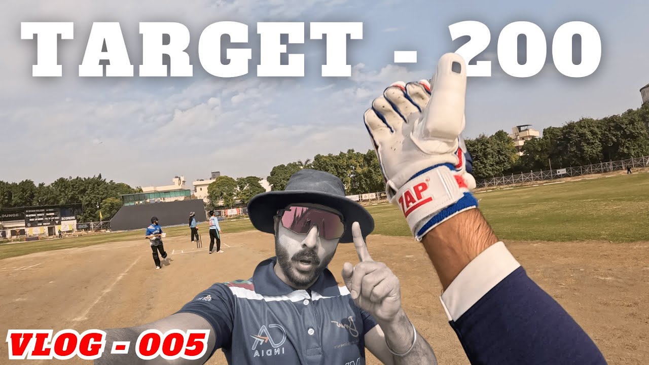 Chasing 200 in a Big Cricket Ground 🏏