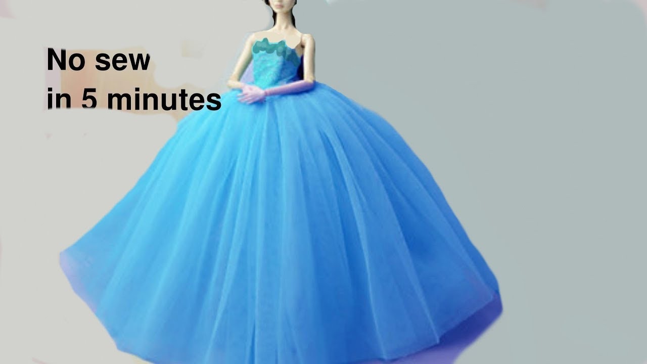 👗 DIY Barbie Dresses Making Easy No Sew Clothes for Barbies Creative Fun for Kids with balloons