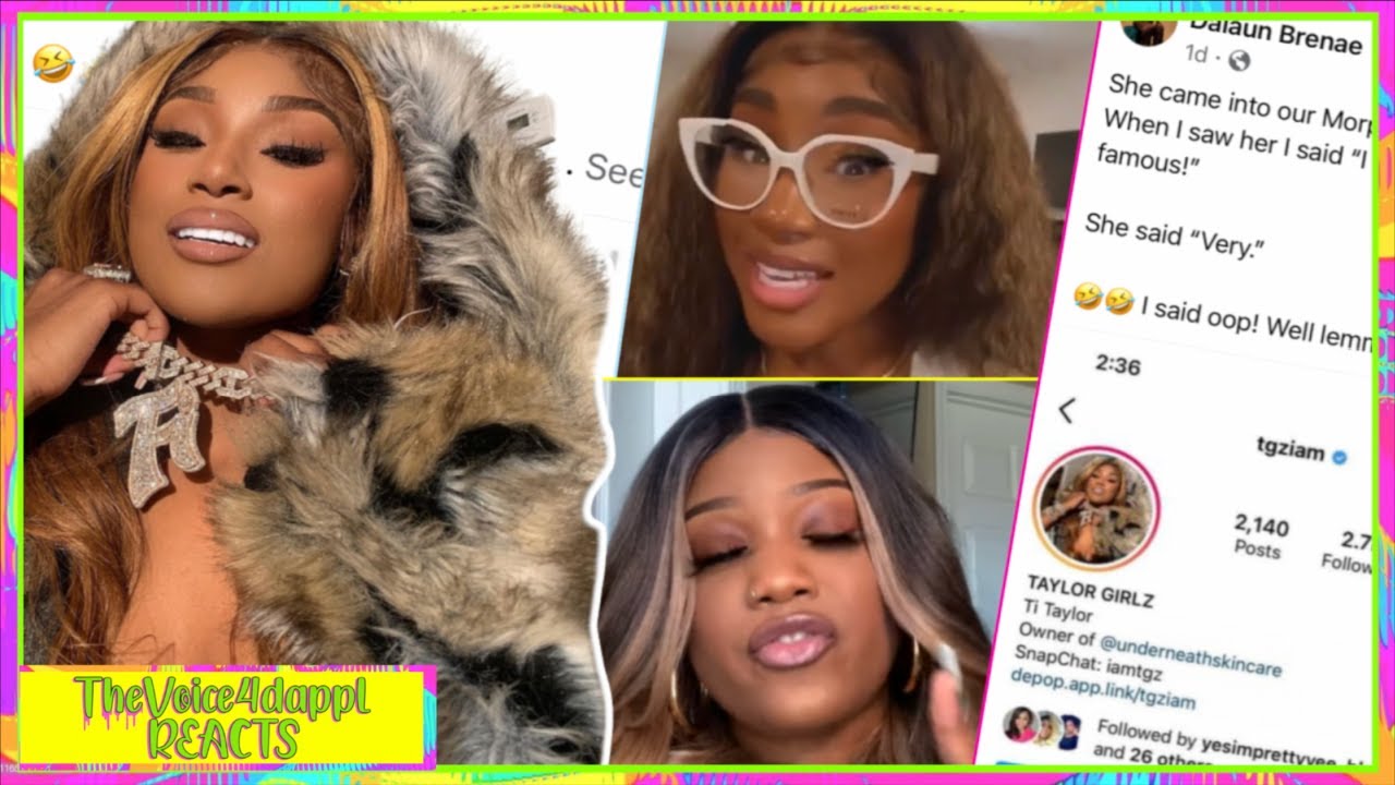 Taylor Girlz Ti Respond To MUA who Calls Her 0ut 4 being RUD3😳