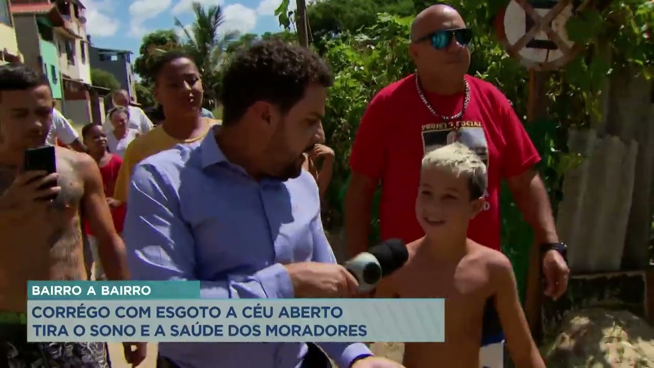 Bairro a Bairro: moradores sofrem com córrego com esgoto a céu aberto em BH