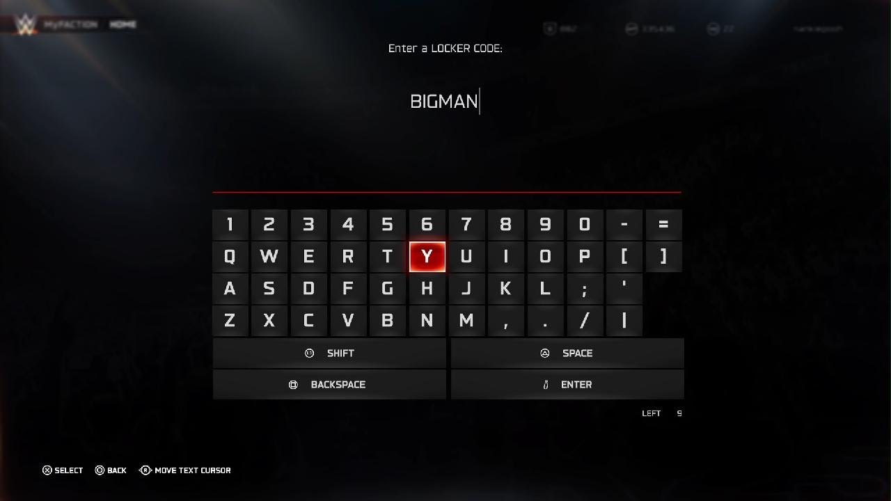 WWE 2K25 New locker code