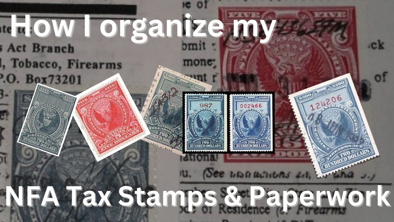 How I keep and organize all of my NFA (National Firearms Act) tax stamps & paperwork
