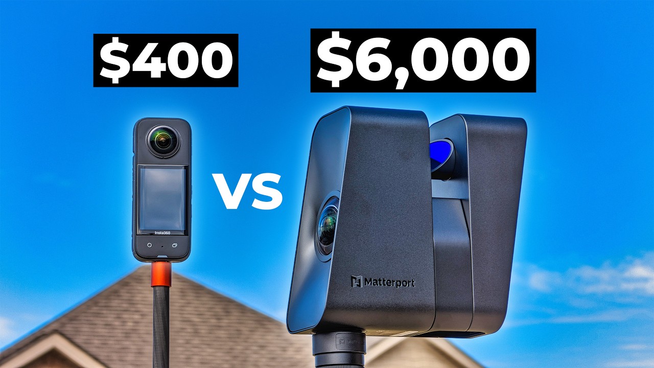 Insta360 X3 vs Matterport Pro3 3D LiDAR Camera!