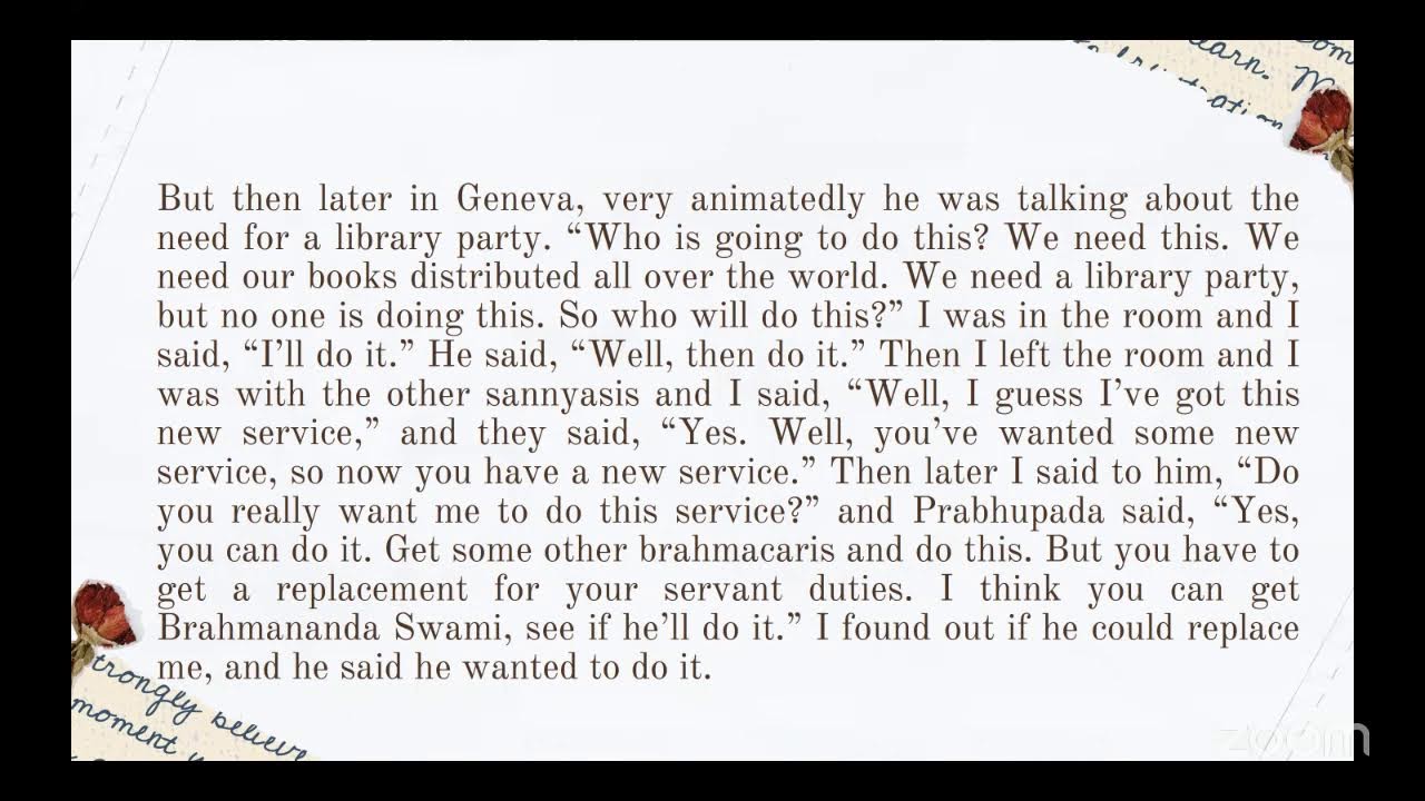 H H Bhanu Swami Maharaja - Glorification and class