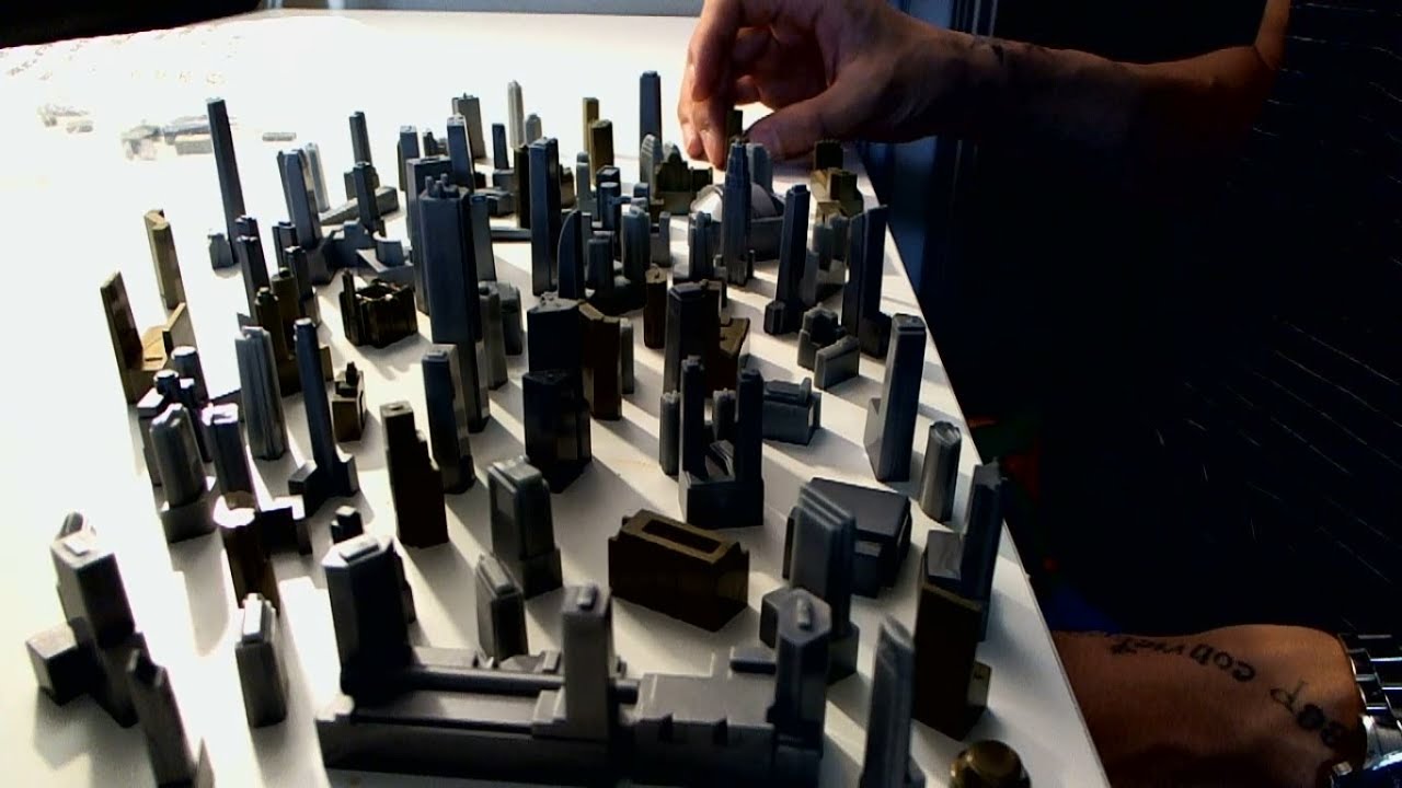 [ASMR] 말없이 건물 모형 만지기 Playing with city blocks (no talking)