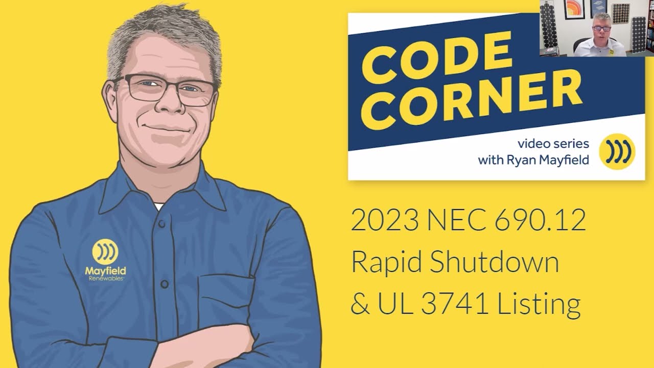 2023 NEC 690.12 Rapid Shutdown with UL 3741