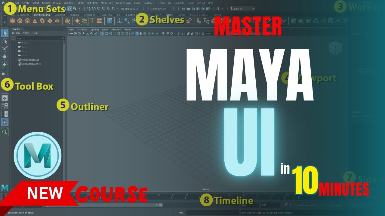 Maya Tutorial for Beginners: Master the User Interface in 10 Minutes!