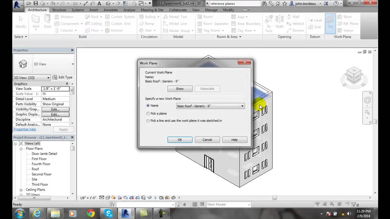 Revit 06-23 Setting a Work Plane