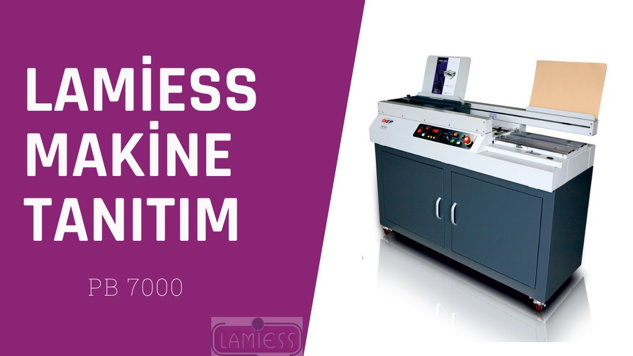 Kitap Defter Nasıl Yapılır Isısal Ciltleme Makinesi PB 7000 Modeli Lamiess