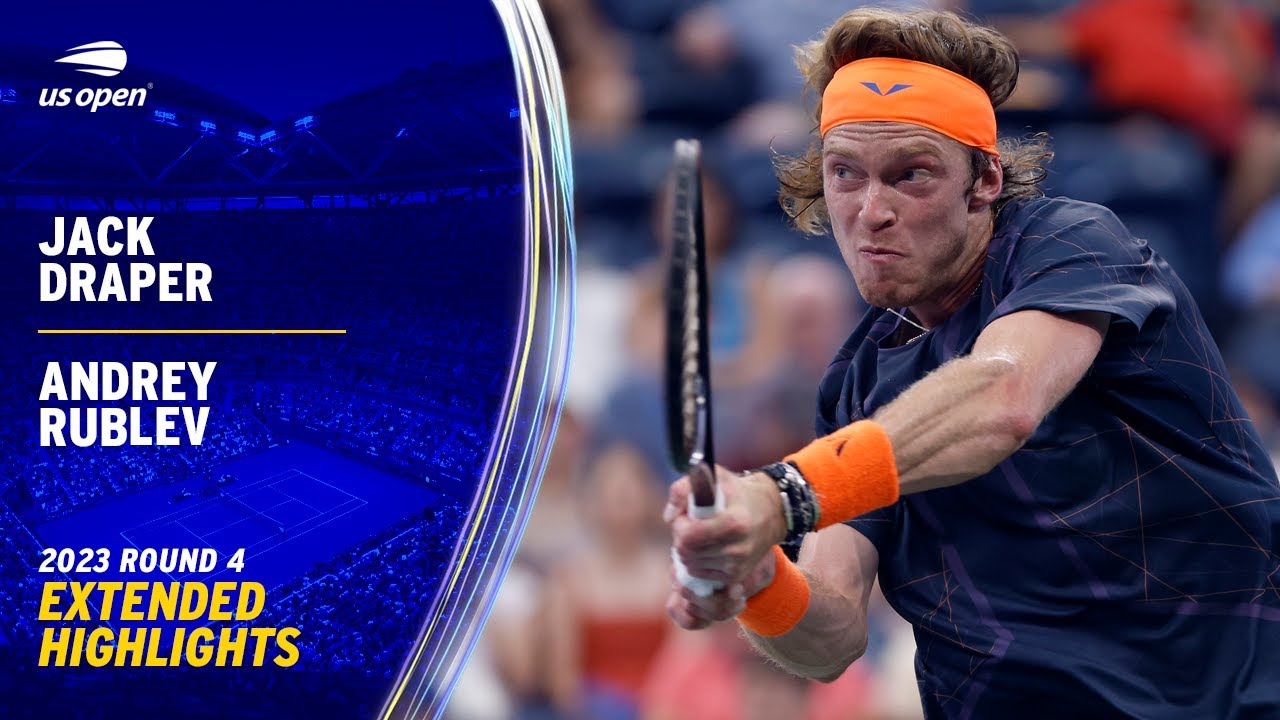 Jack Draper vs. Andrey Rublev Extended Highlights | 2023 US Open Round 4