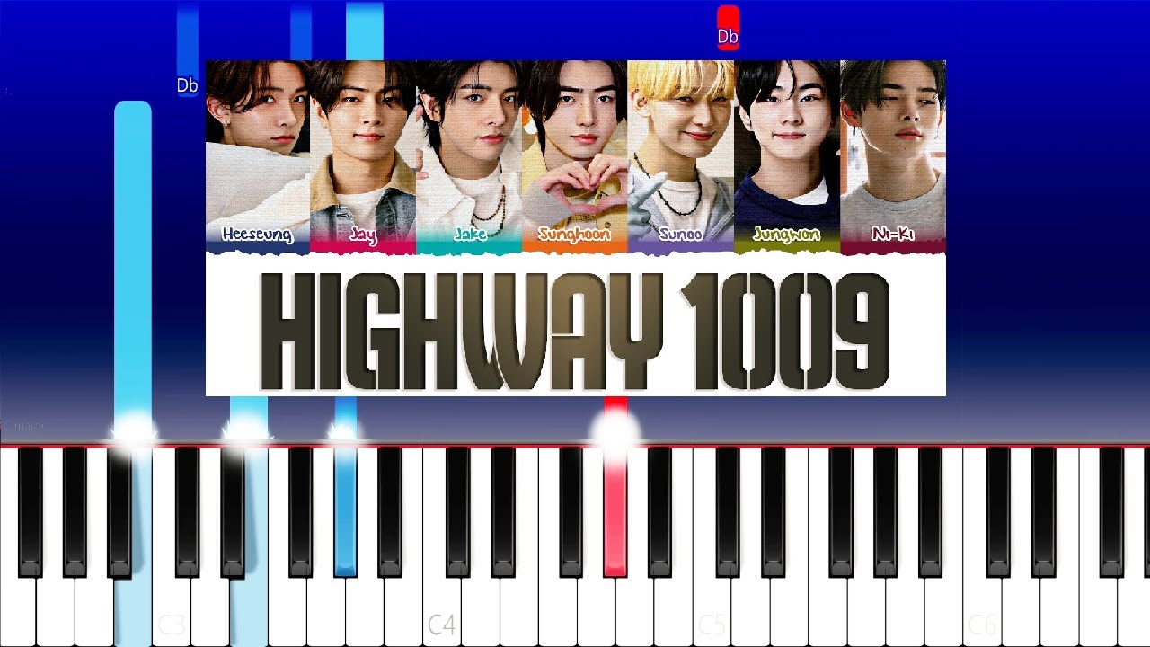 ENHYPEN - Highway 1009 (Piano Tutorial)