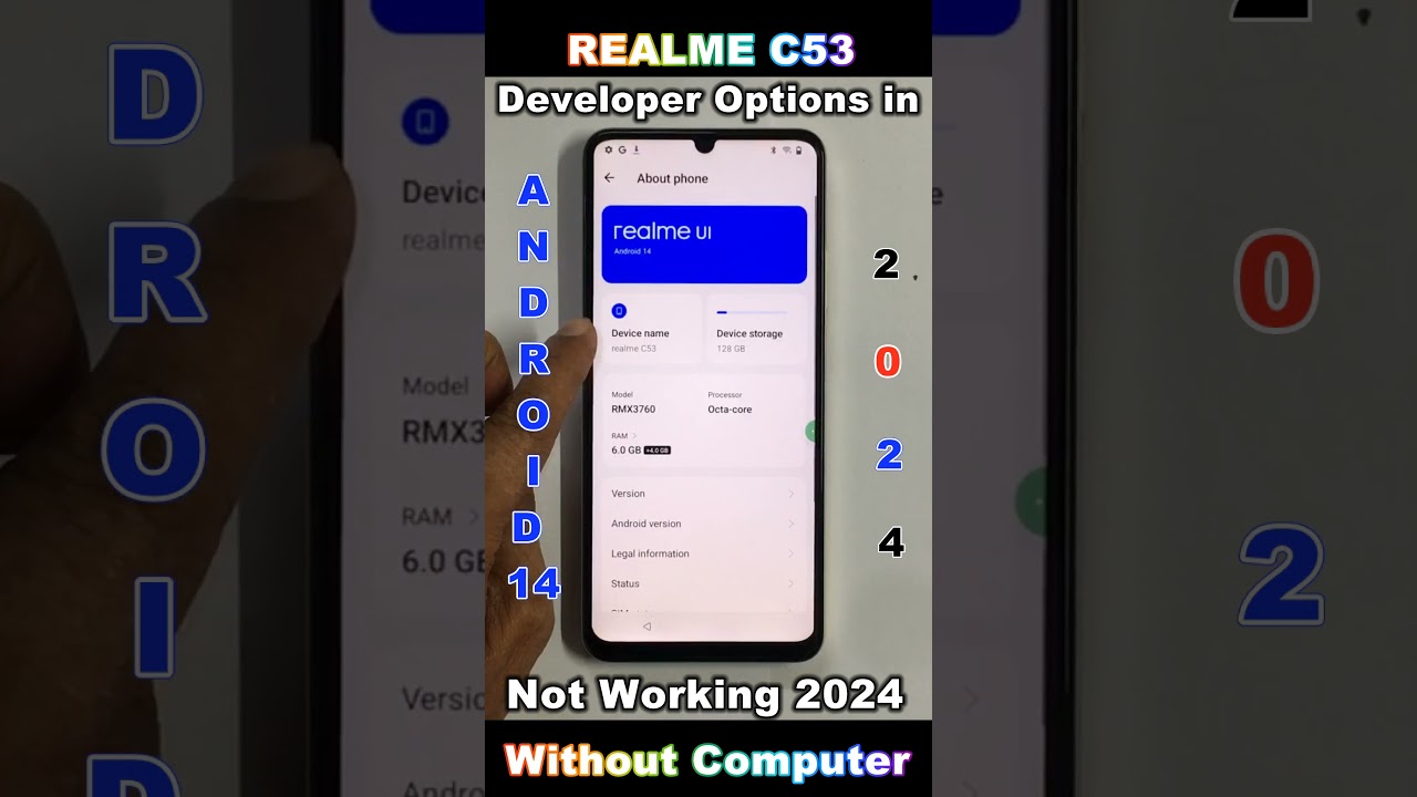 Realme C53 Android 14 Developer Settings 2024 🔥 Oem Unlocking Enable Developer Show 🔥 #smartphone
