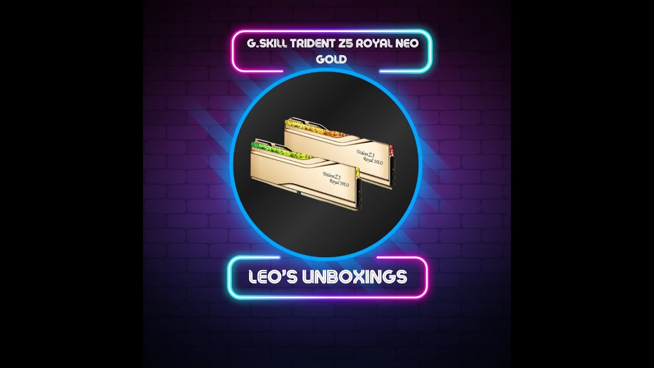 Unboxing RAM G.Skill Trident Z5 Royal Neo Gold | Lofi Music en Fond