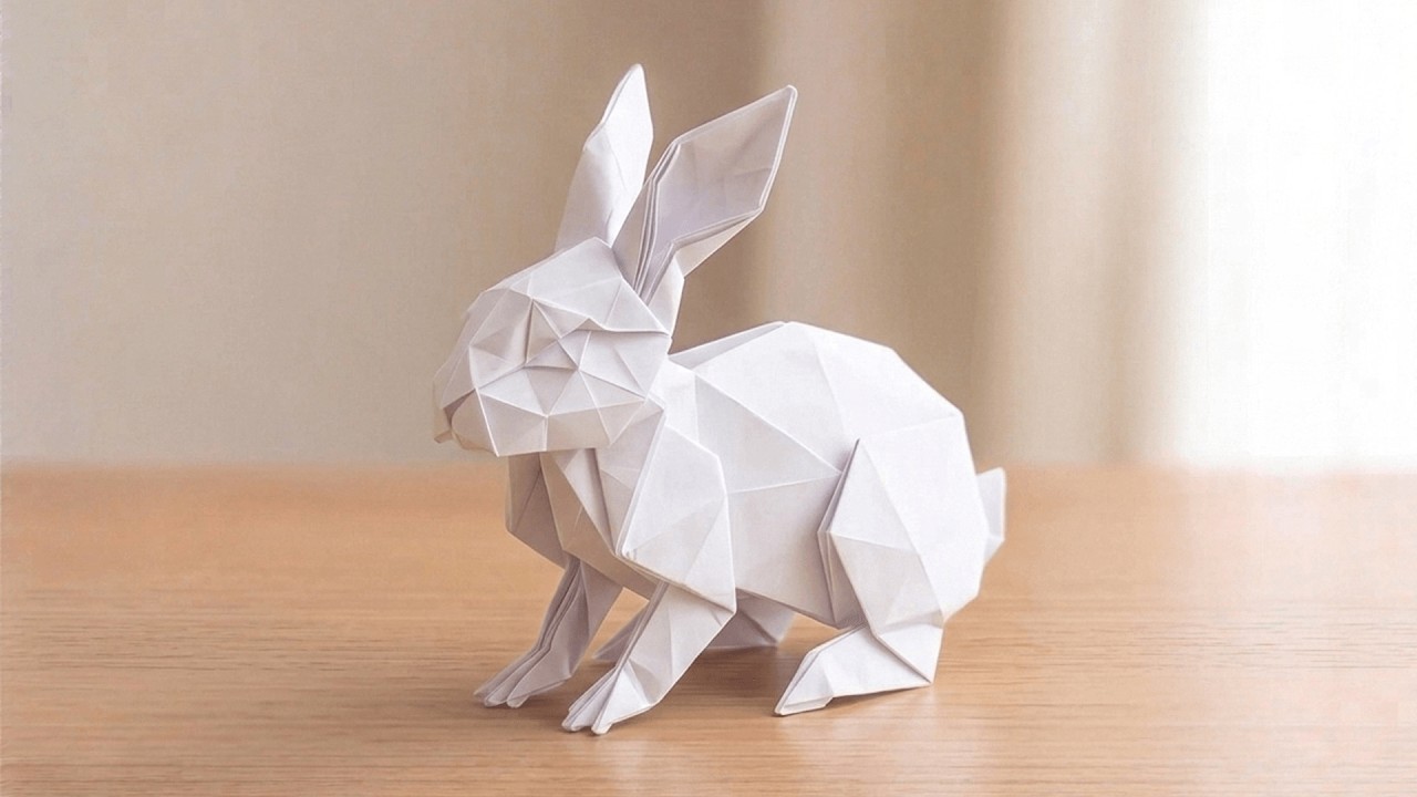 Origami  Jumping Paper Rabbit | How to make a paper bunny
