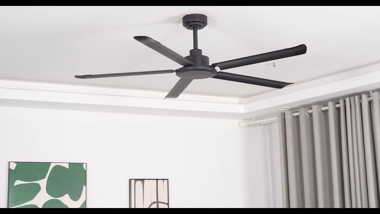 Installation video for ceiling fan no light model GLX049 60 inch