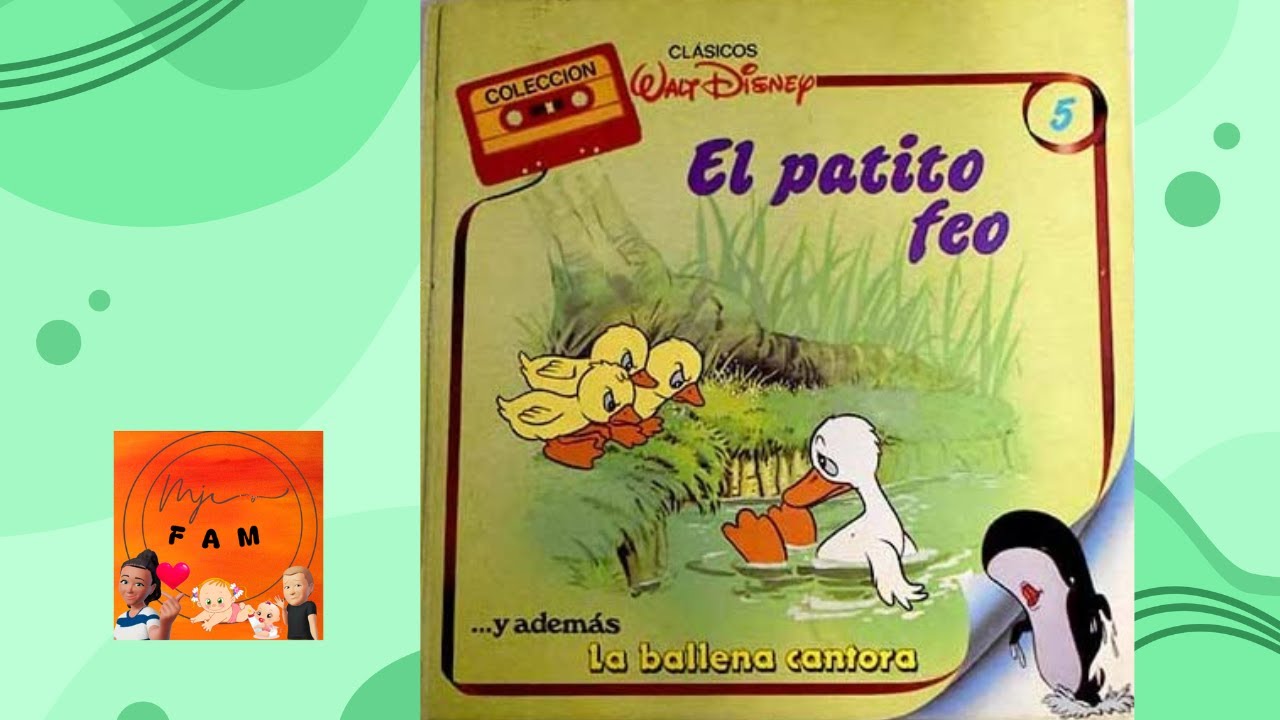El Patito Feo Walt Disney 1986 Historia Cuento Educativo Ilustrado Cassete Original en Español 🦢🦆