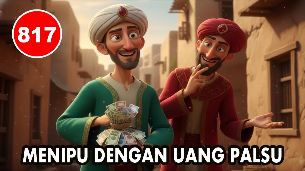 MENIPU ABU NAWAS DENGAN UANG PALSU. MALAH KETIPU BALIK - HUMOR SUFI