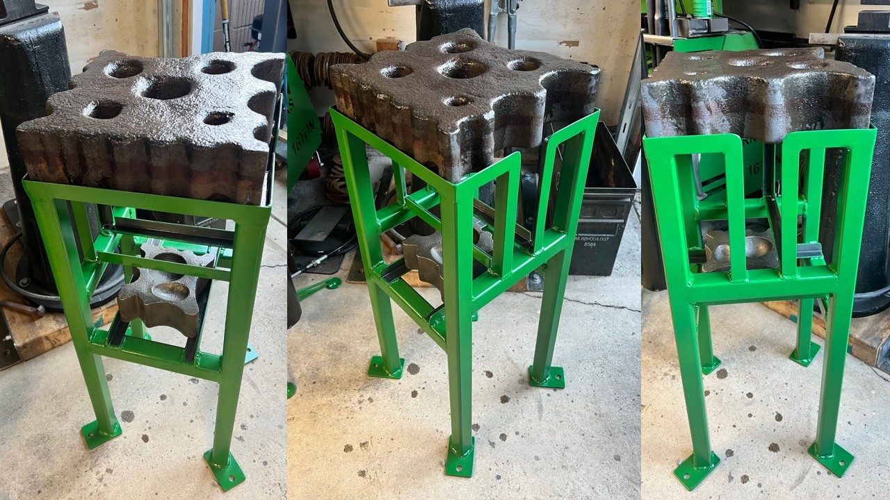 Double Swage Block Stand for my Forge