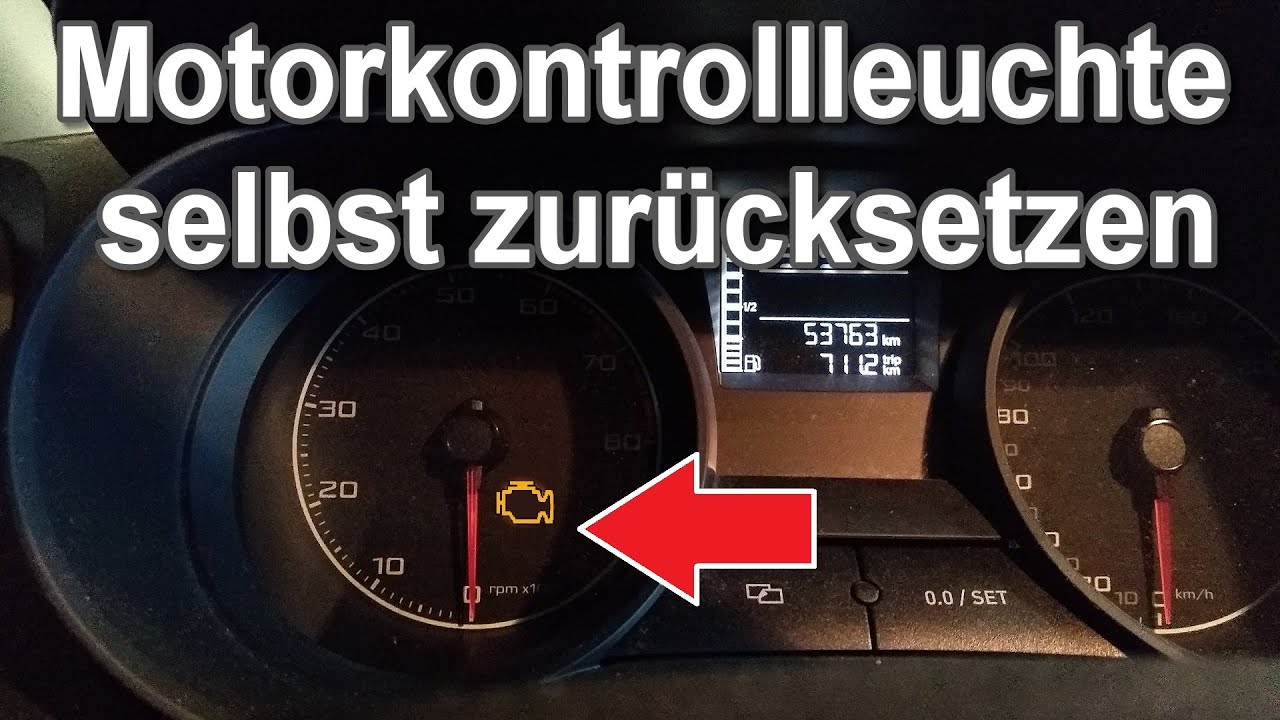 Motorkontrollleuchte zur&uuml;cksetzen ohne Diagnoseger&auml;t - Anleitung / MKL beim Auto l&ouml;schen