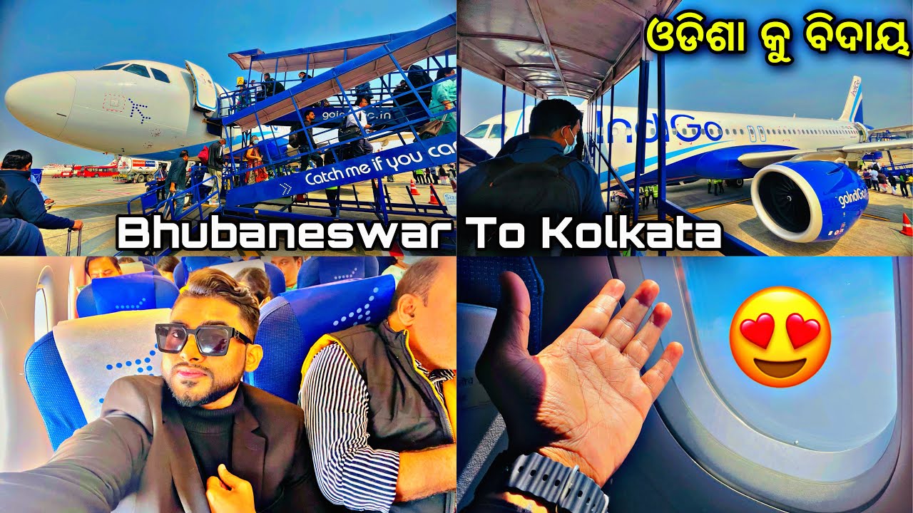 Bhubaneswar To Kolkata In Flight ✈️ || Indigo Airlines 😍 || Bhubaneswar Airport