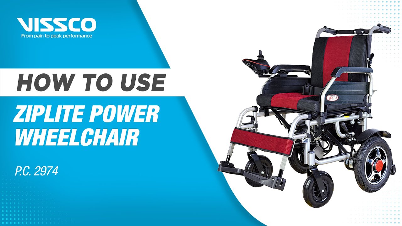 How to Assemble and Use Vissco Zip Lite Power Wheelchair with Single Battery