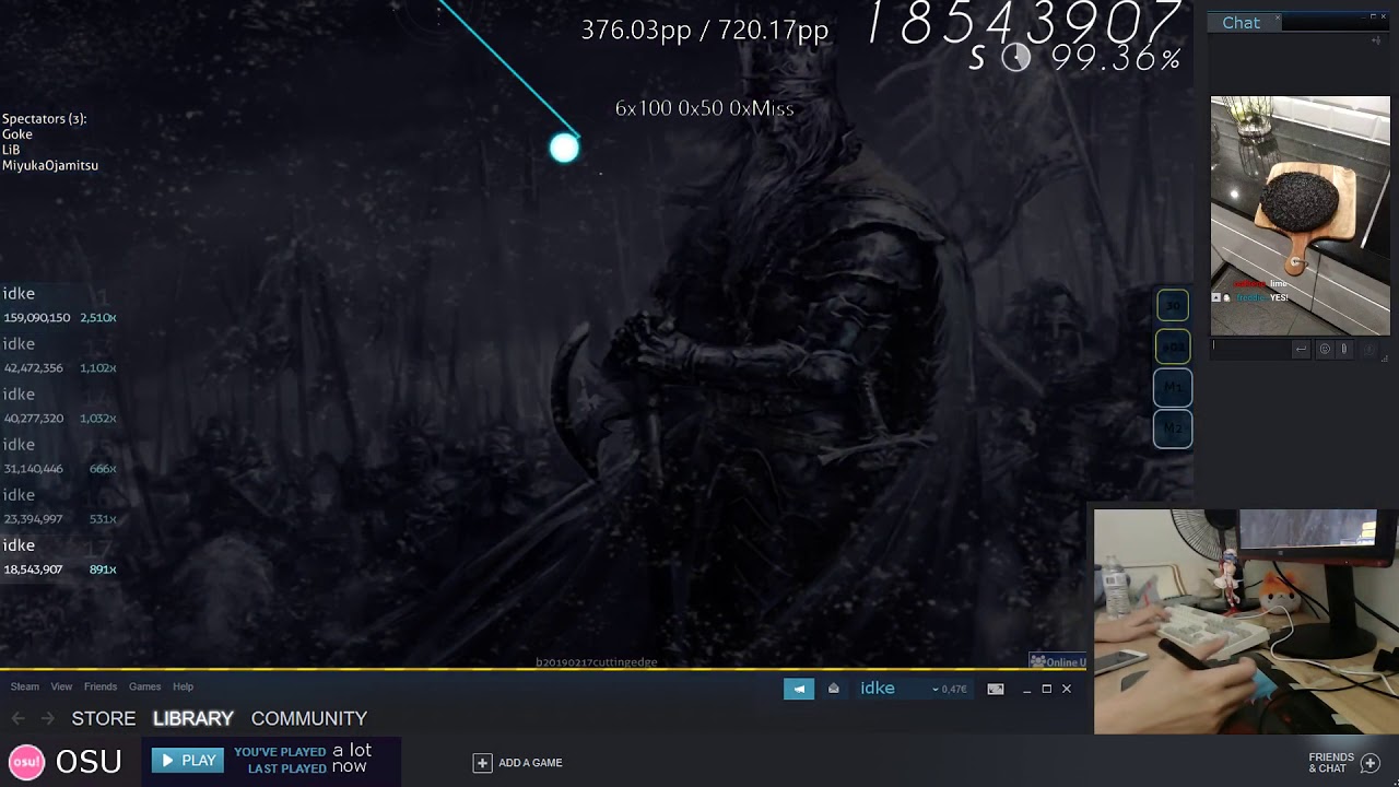 [Live] idke | Bal-Sagoth - The Obsidian Crown Unbound [Onslaught] 1st +HR FC 98.62% {#1 683pp} osu!