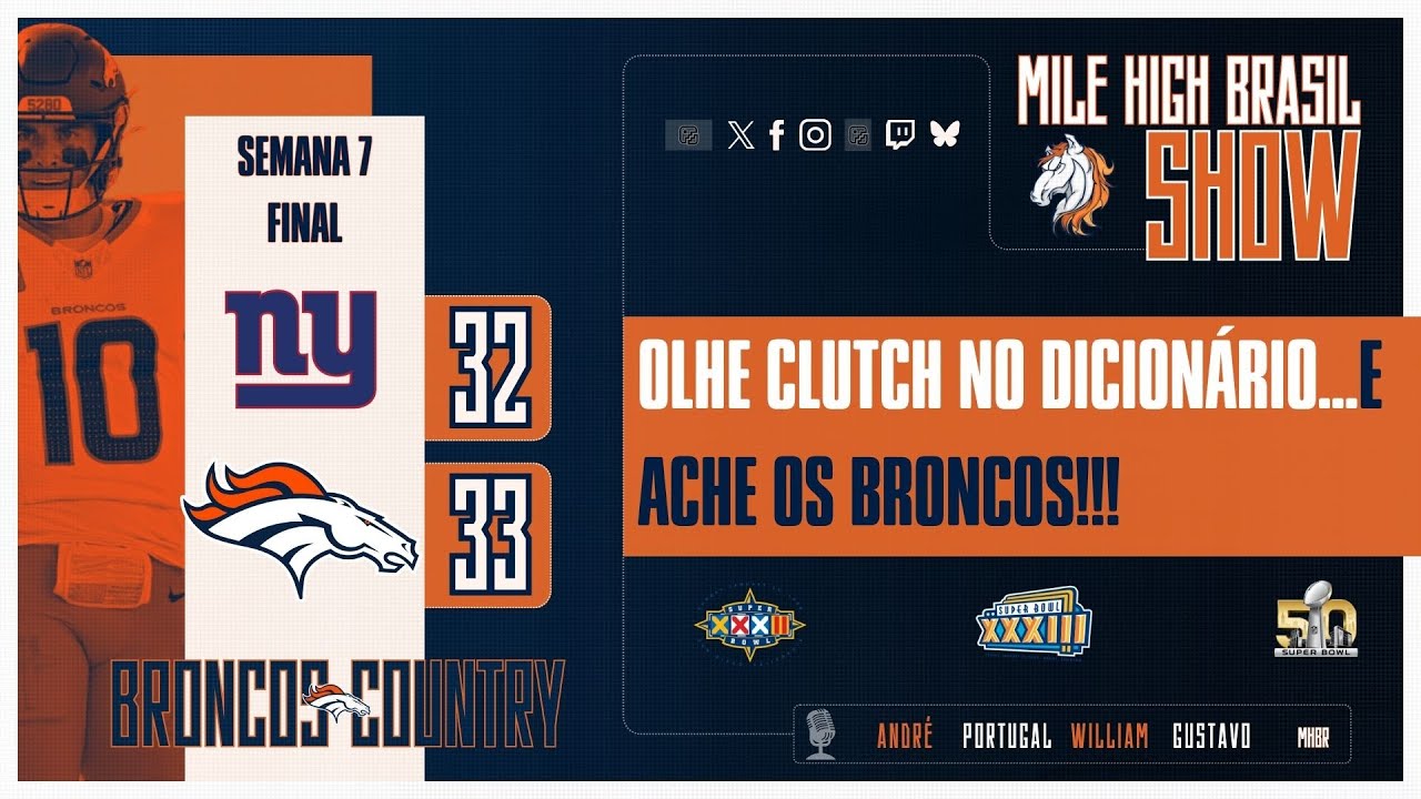 MHBr Show P&oacute;s Jogo Week 7 - Giants