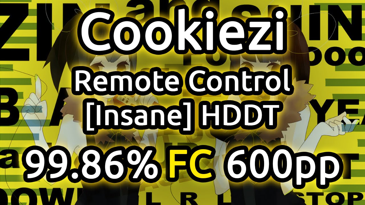 Cookiezi | Saiya - Remote Control [Insane] | HDDT 99.86% FC 600pp | Liveplay w/ Twitch Chat