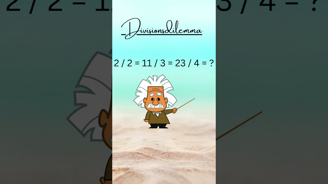 Divisionsdilemma - L&ouml;se die kniffligen Quotienten! #shorts