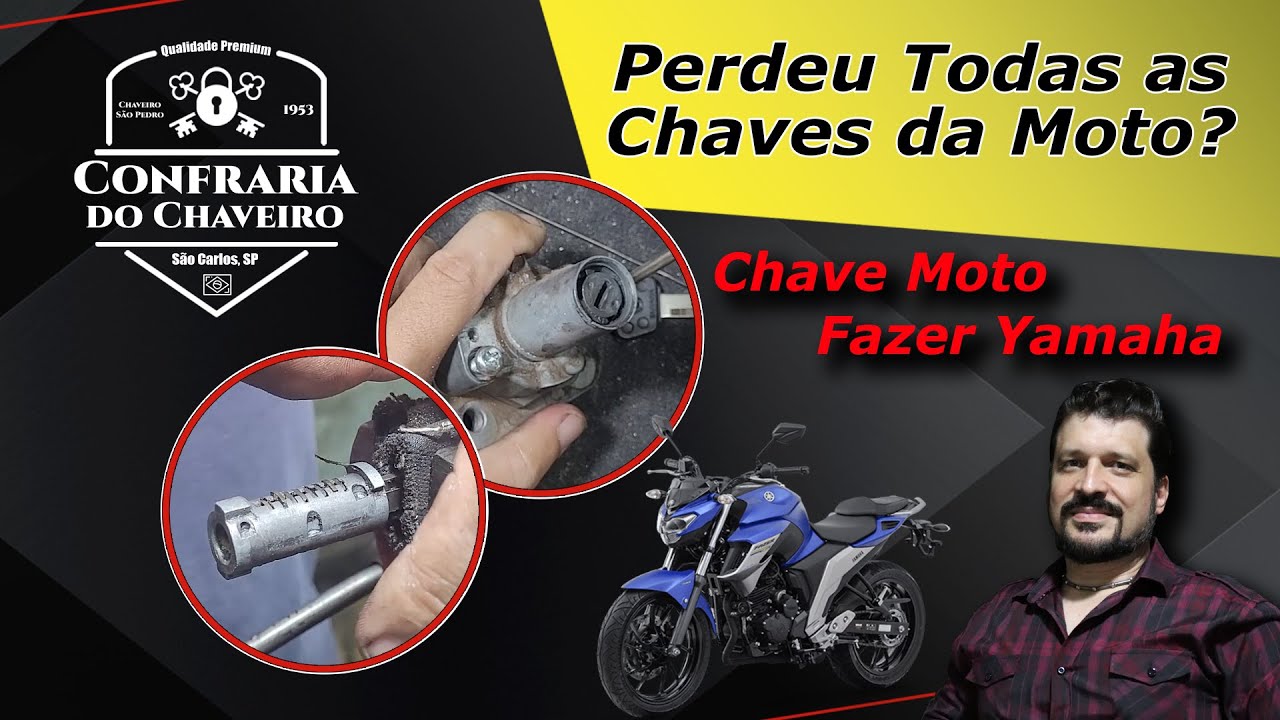 NA OFICINA: Como Fazer a Chave pelo Cilindro de Contato da Moto Yamaha Fazer. 🔑🛵🛠
