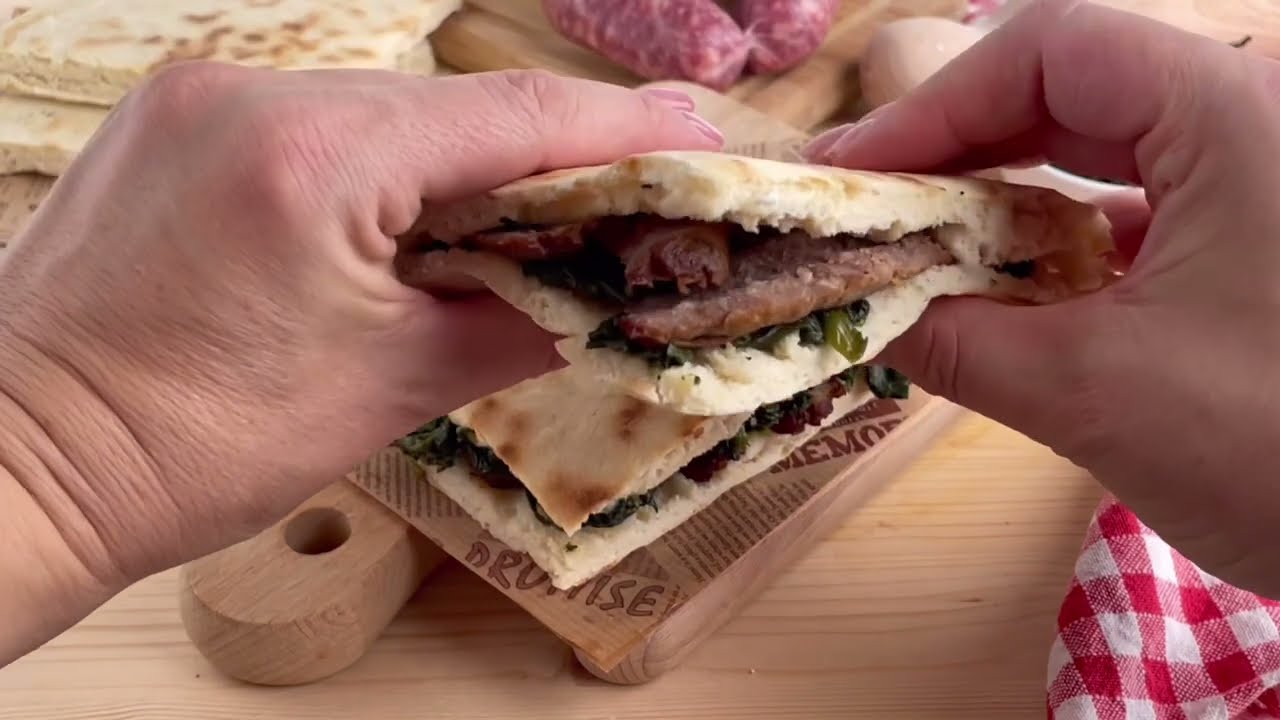 Torta al testo, anche Ciaccia o Crescia - ricetta regionale
