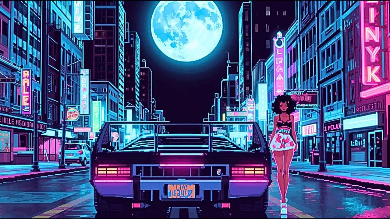Retro Neon Drive Through Los Angeles 1985 [2H 33M Synthwave Mix | Retrowave, Chillsynth, Dreamwave]