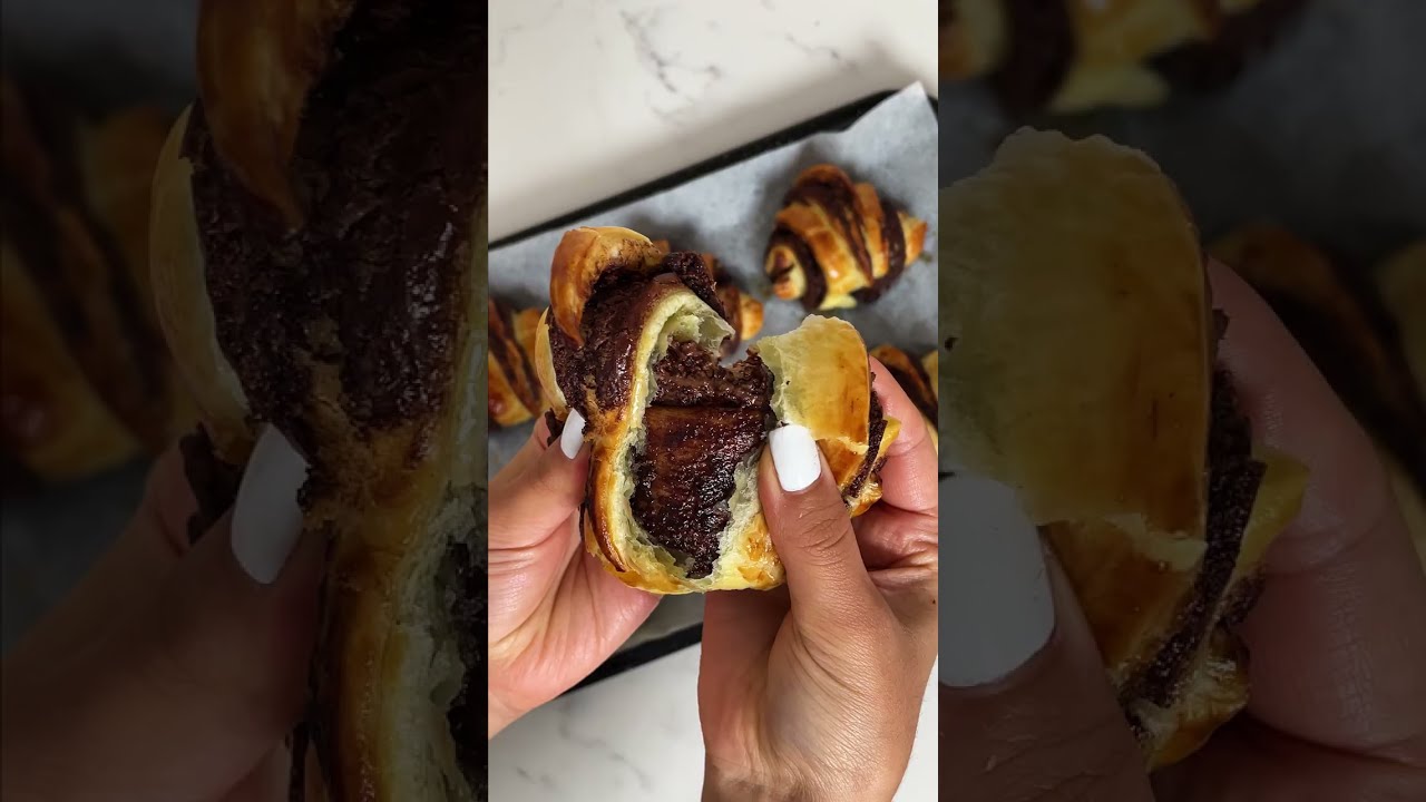 NUTELLA CROISSANTS🤩🥐 #shorts
