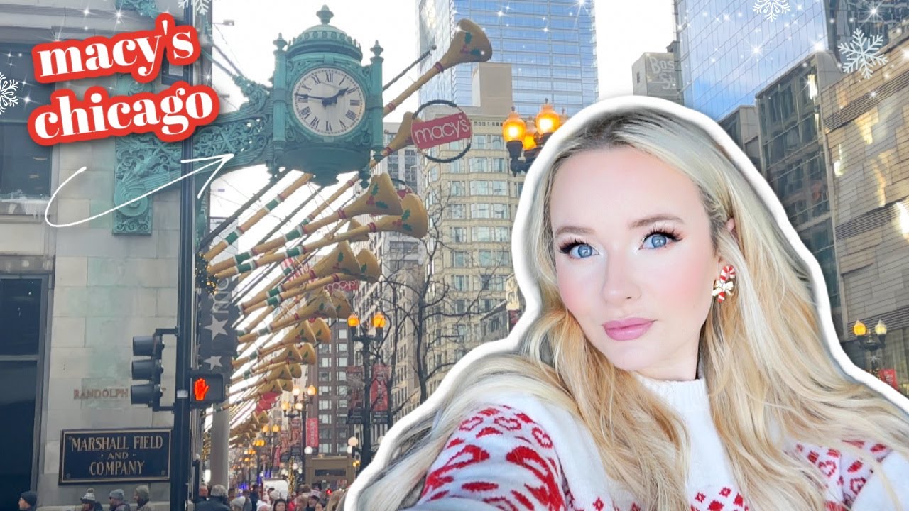 VLOGMAS DAY 8: Christmas Shopping at Macy's in Chicago!