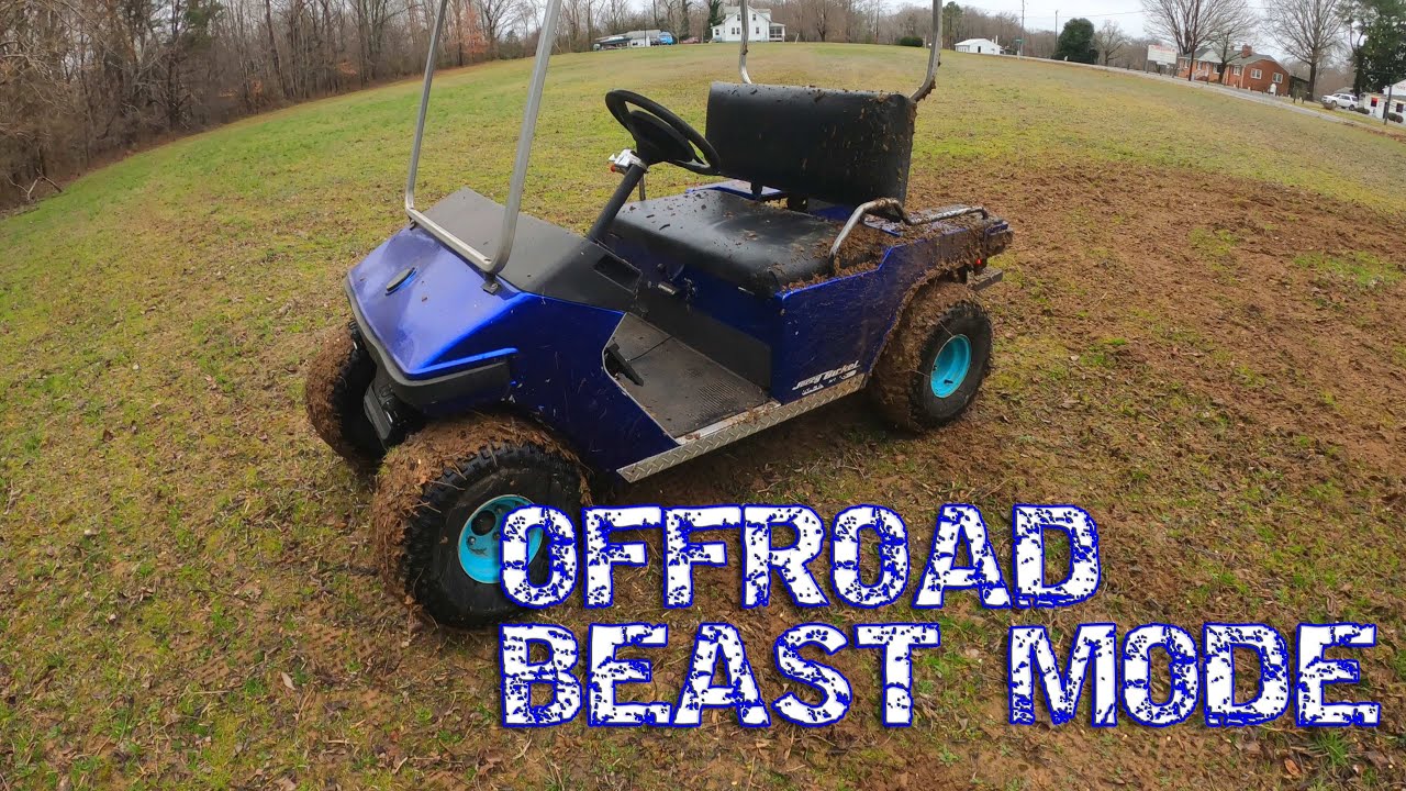 Predator 420 Swapped Golf cart Gets regeared for off road