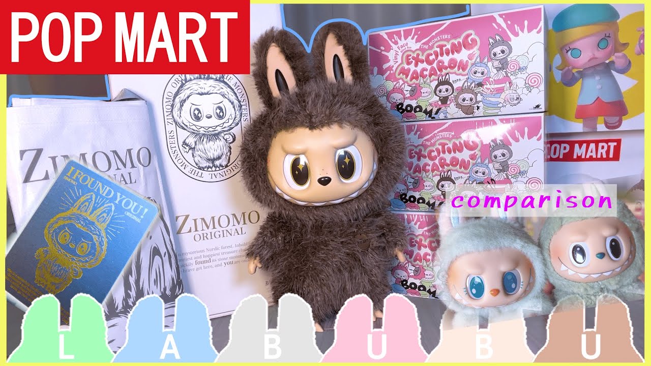 【POPMART】ZIMOMO ORIGINAL-I FOUND YOU-&LABUBU-Exciting Macaron BOX-