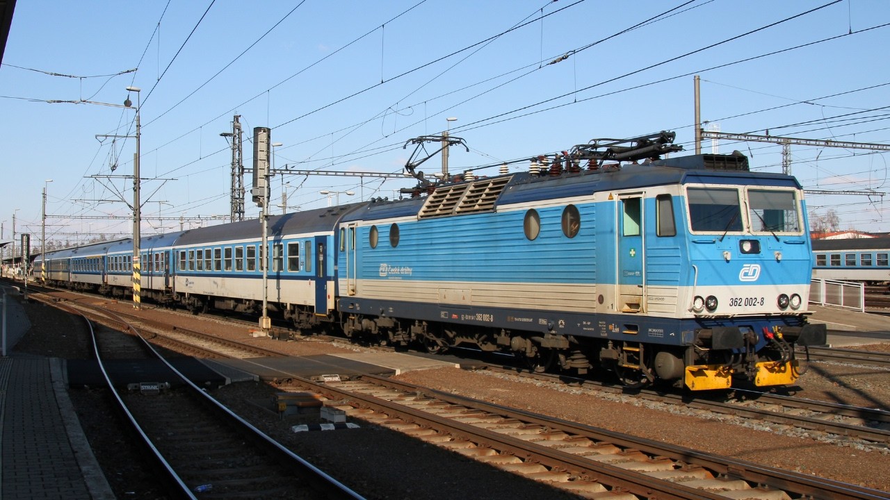 Vlaky Olomouc hlavní nádraží 18.2.2025