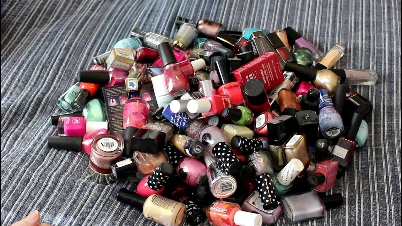 Massive Nail Polish Declutter ~ more than half gone