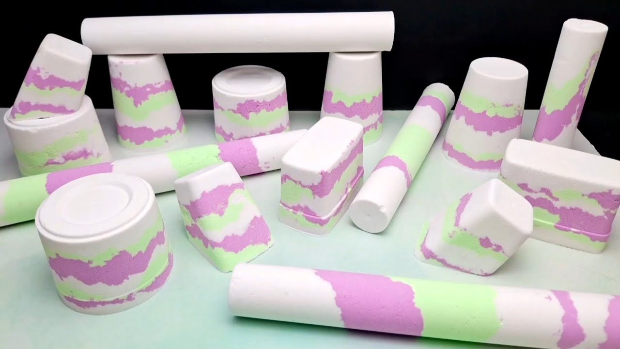 ASMR crunchy baking soda | New color scheme