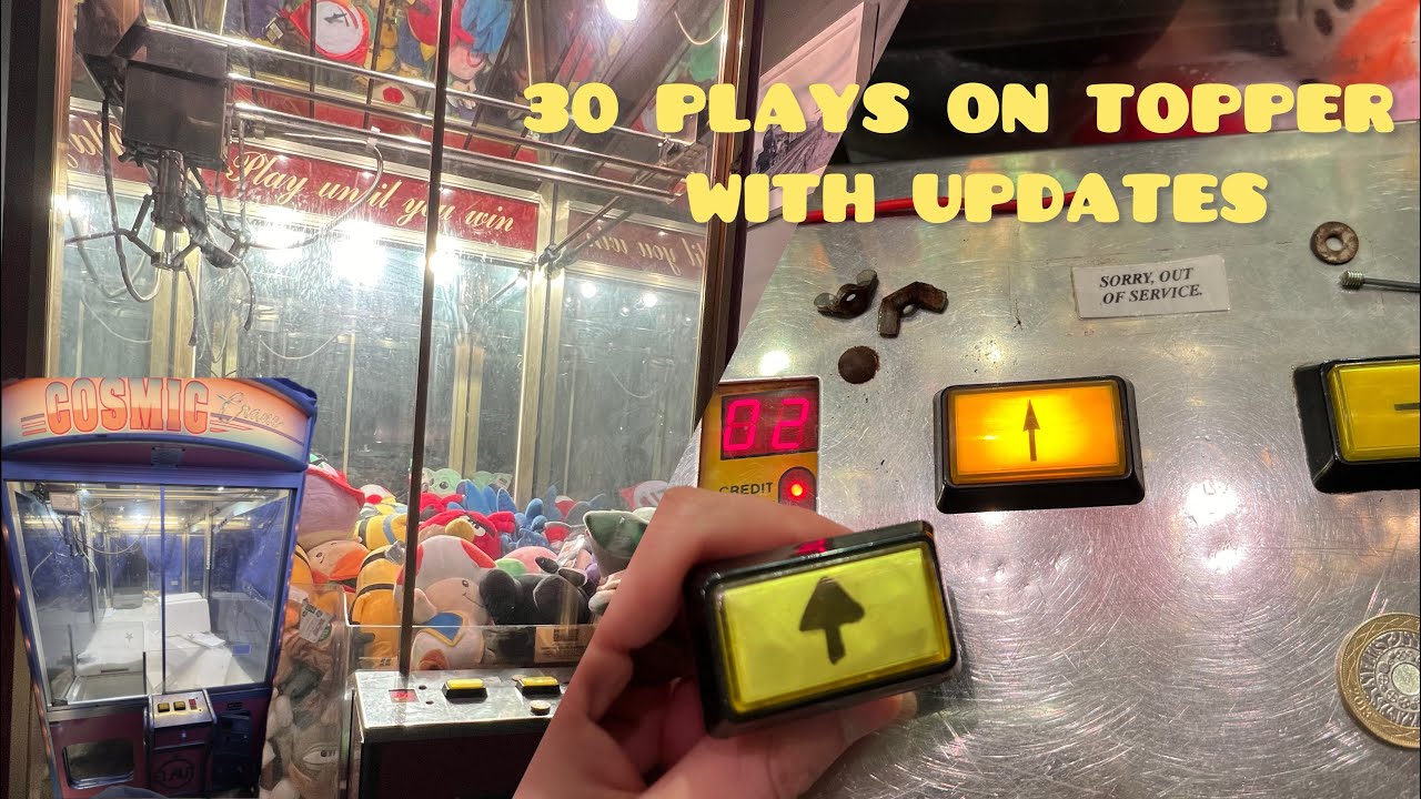 30 Plays On My Claw Machine | 1994 Elaut Topper With Updates