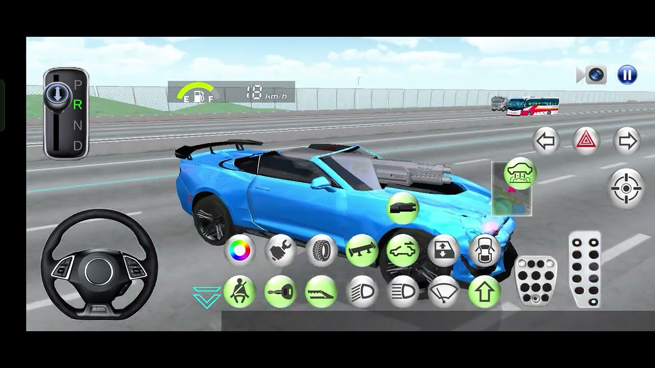 #3d #3ddrivingclass #3ddrivingclass2 #3dgaming Blue car on highway 