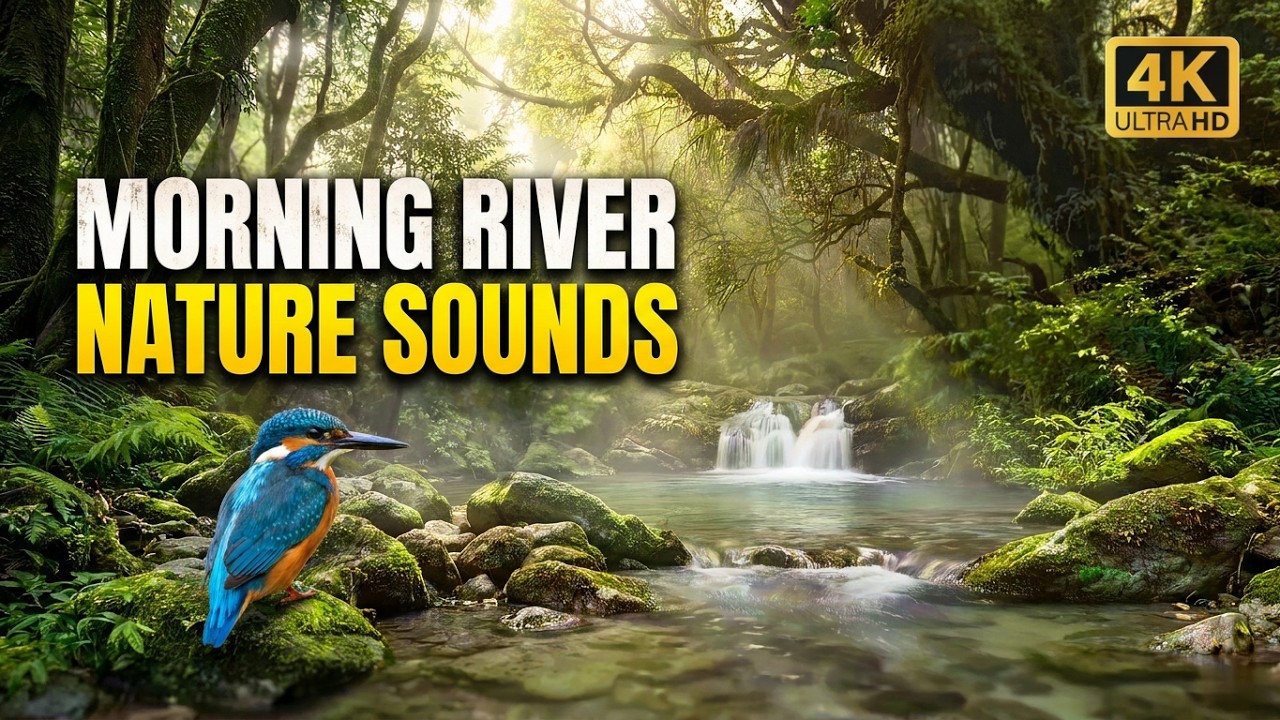 Peaceful River Sounds & Birds Singing 🌿 3 Hours of Relaxing Nature for Deep Sleep