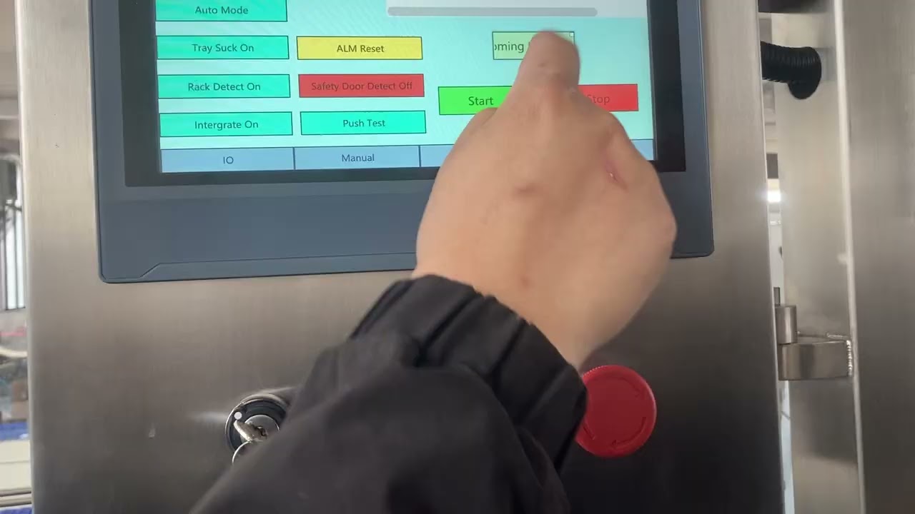 Start up of the machine