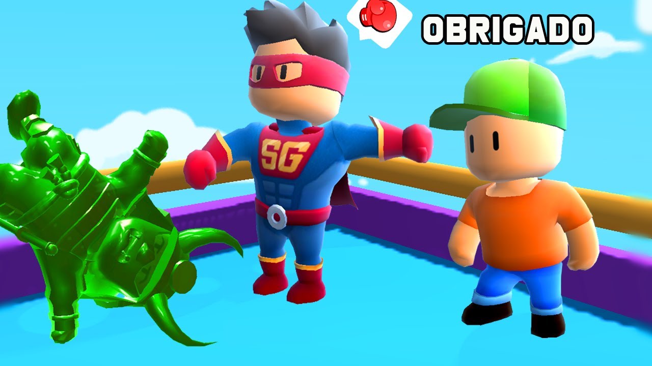 O PRO PLAYER AJUDOU O MENINO HUMILDE NO STUMBLE GUYS (CONTRA O DESUMILDE)