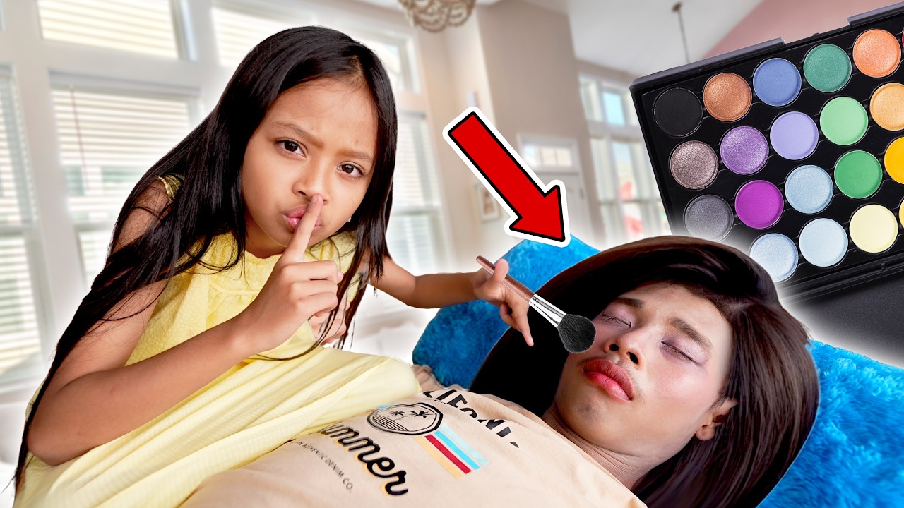 ALUNA NGEPRANK TIM YANG LAGI TIDUR DI MAKEUPIN AMBURADUL!! WKWKWK