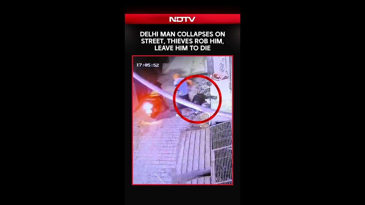 Delhi News | On Cam: Delhi Man Collapses On Street, Thieves Rob Him, Leave Him To Die