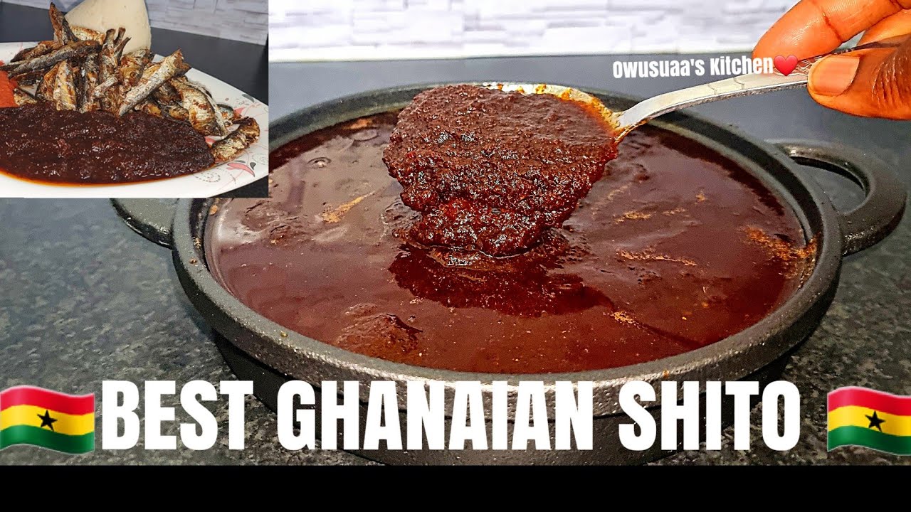 How To Prepare Tastiest Shito Ever |Ghana Black Chilli Oil Sauce|Best Shito Recipe @Owusuaa'skitchen