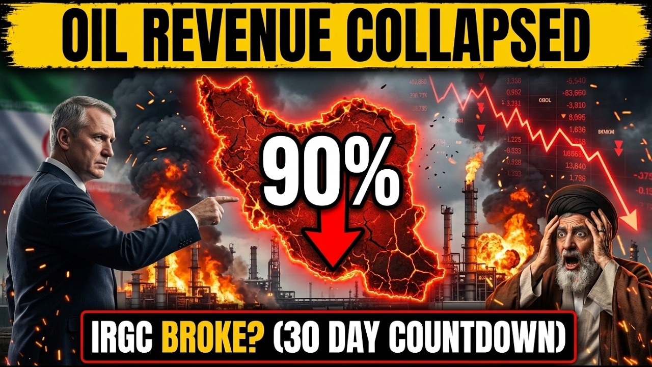 Iran's Oil Revenue Dropped 90%... The Revolutionary Guard Is BROKE (30 Day Countdown)