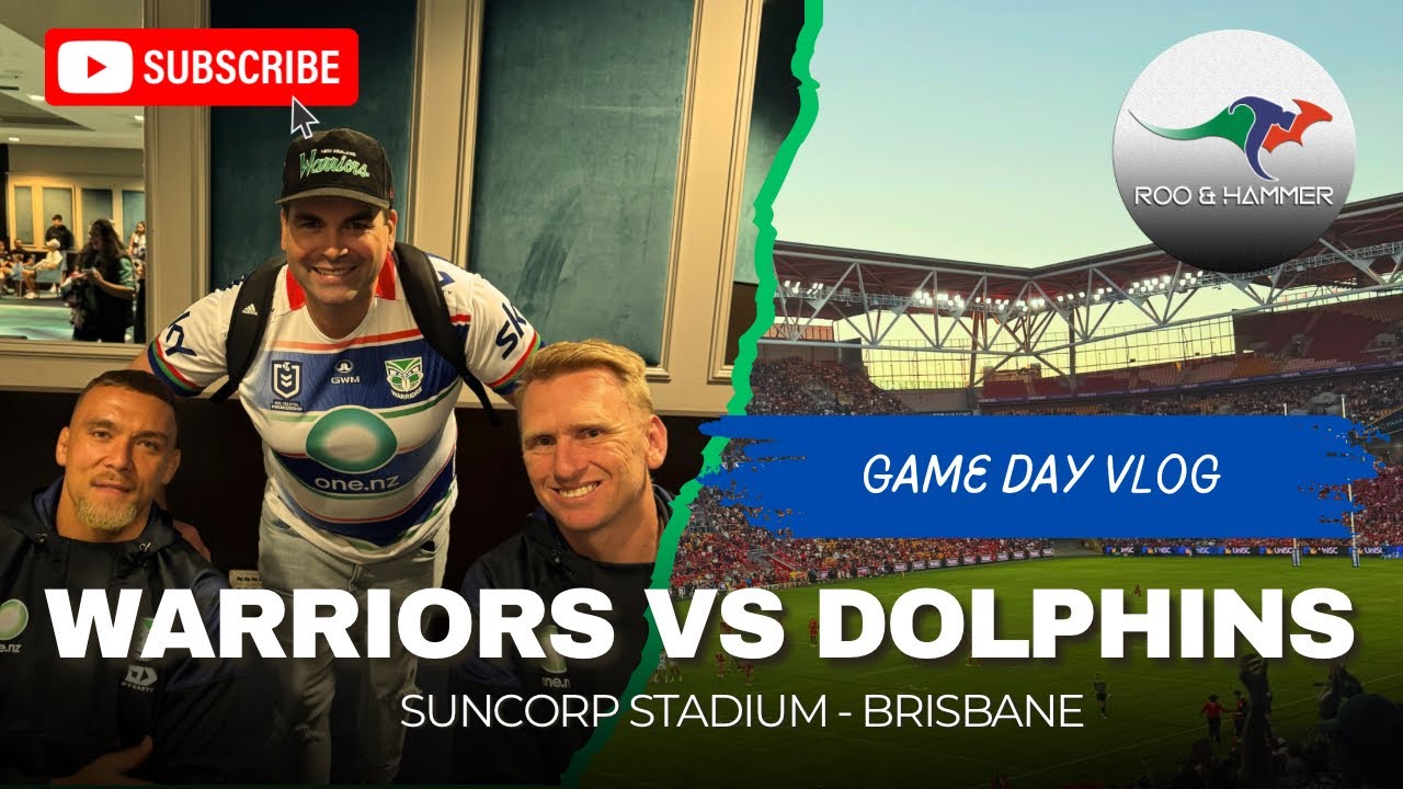 Warriors vs Dolphins - Game Day Vlog | Suncorp Stadium, Brisbane | NRL